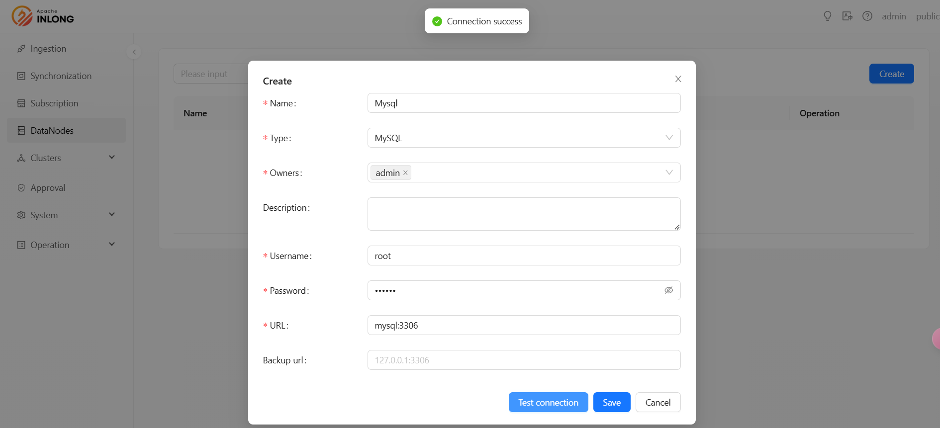 DolphinScheduler Create Data Target