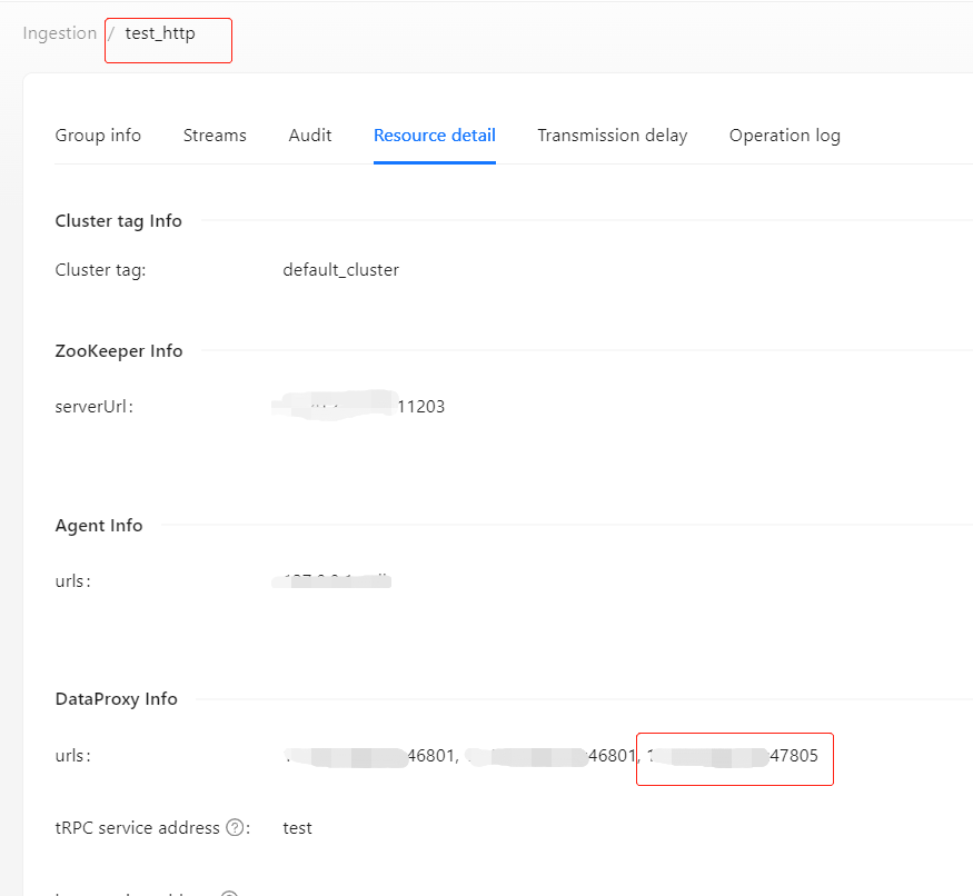 DataProxy information