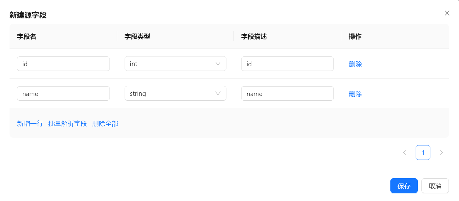 Create Source Fields